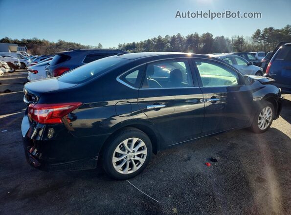 3N1AB7AP4KL602279 2019 NISSAN SENTRA Черный Задняя правая четверть
