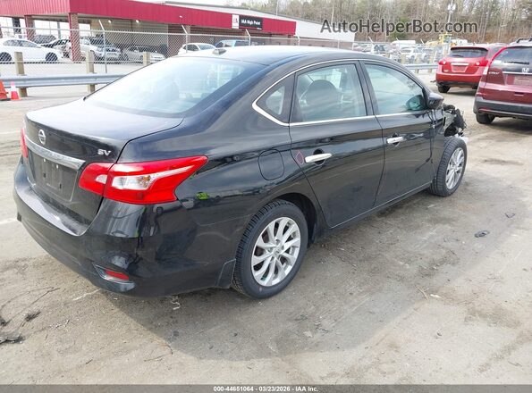 3N1AB7AP4KY445422 2019 NISSAN SENTRA Черный Задняя правая четверть