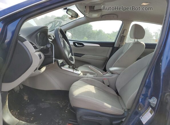 3N1AB7AP5GY321148 2016 NISSAN SENTRA Синий Вид салона спереди
