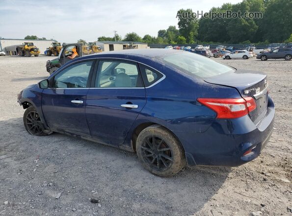 3N1AB7AP5GY321148 2016 NISSAN SENTRA Синий Задняя левая четверть