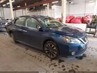 2019 Nissan Sentra Sr Blue vin: 3N1AB7AP5KY377843