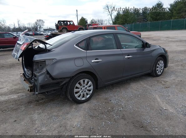 3N1AB7AP7HL644227 2017 NISSAN SENTRA Серый Задняя правая четверть