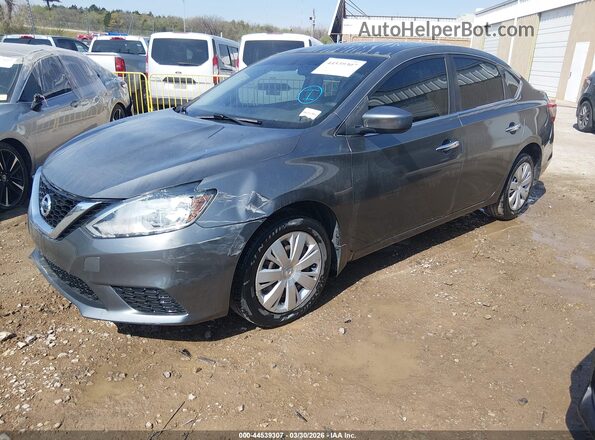 3N1AB7AP7HY368098 2017 NISSAN SENTRA Серый Передняя левая четверть