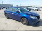 2016 Nissan Sentra Sv Blue vin: 3N1AB7APXGY273386