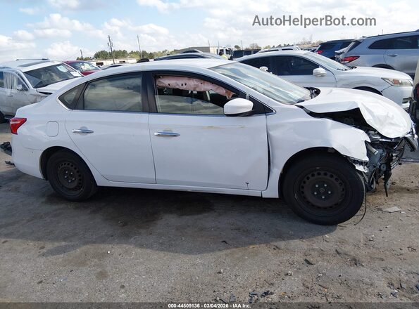 3N1AB7APXJY328443 2018 NISSAN SENTRA Белый Вид щитка приборов