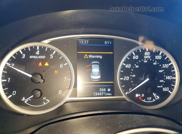 3N1AB7APXKY244754 2019 NISSAN SENTRA Black Вид щитка приладів