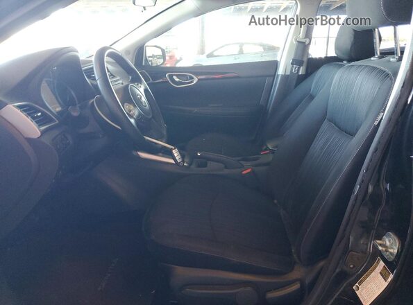 3N1AB7APXKY244754 2019 NISSAN SENTRA Black Вид салону спереду