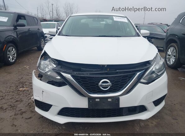 3N1AB7APXKY266933 2019 NISSAN SENTRA White Instrument cluster view