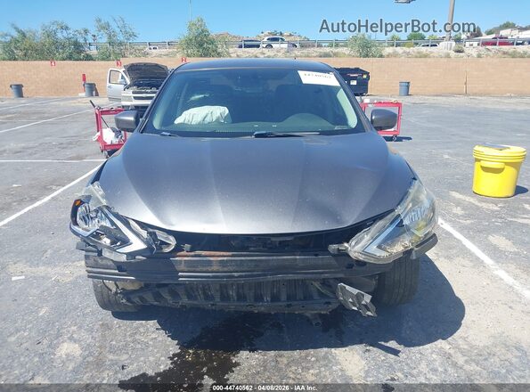 3N1AB7APXKY269282 2019 NISSAN SENTRA Gray Դիմացի տեսք