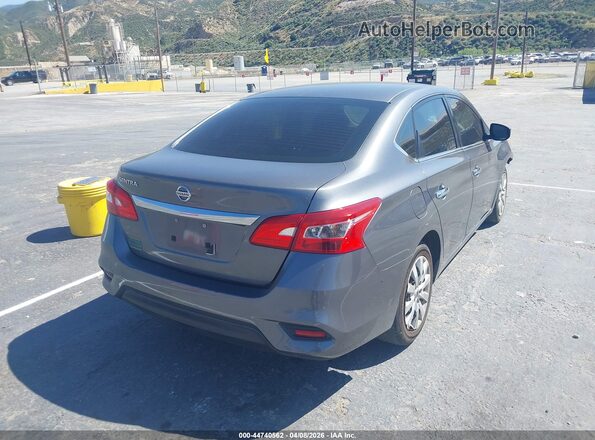 3N1AB7APXKY269282 2019 NISSAN SENTRA Gray Հետևի աջ