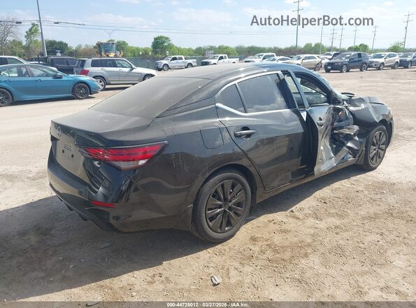 3N1AB8BV0SY326530 2025 NISSAN SENTRA Черный Задняя правая четверть