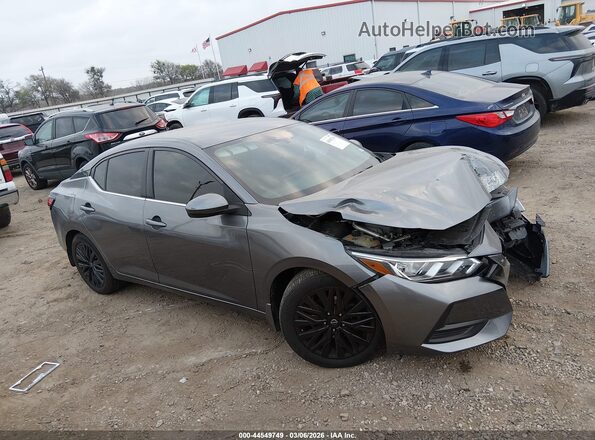 3N1AB8BV6MY249147 2021 NISSAN SENTRA Серый Вид задней части салона