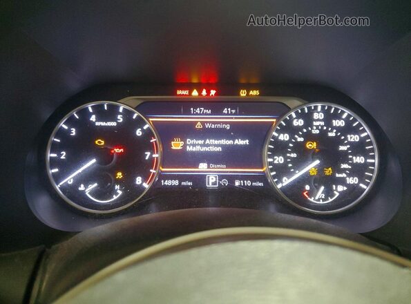 3N1AB8CV0SY363091 2025 NISSAN SENTRA Black Widok zestawu wskaźników