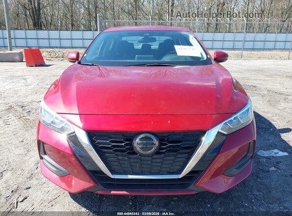 3N1AB8CV3LY313447 2020 NISSAN SENTRA Red Widok zestawu wskaźników