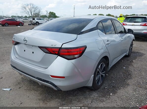 3N1AB8CV4LY296545 2020 NISSAN SENTRA Серебряный Задняя правая четверть