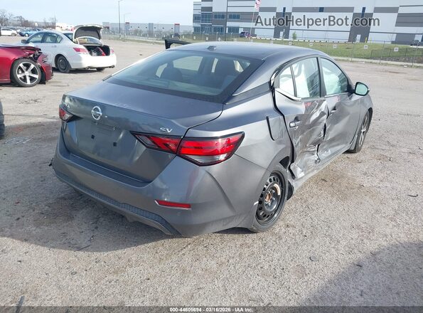 3N1AB8CV5MY225257 2021 NISSAN SENTRA Серый Задняя правая четверть
