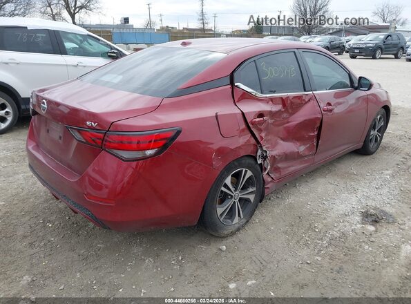 3N1AB8CV5PY318266 2023 NISSAN SENTRA Красный Задняя правая четверть