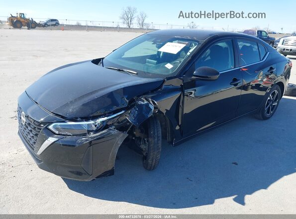 3N1AB8CV7RY346296 2024 NISSAN SENTRA Черный Передняя левая четверть