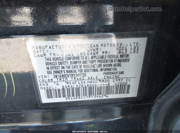 3N1AB8CV7RY346296 2024 NISSAN SENTRA Черный Вид подкапотного пространства