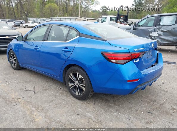 3N1AB8CV9MY238335 2021 NISSAN SENTRA Синий Задняя левая четверть