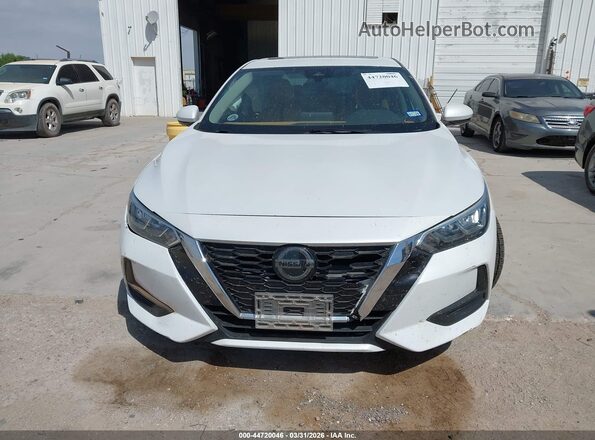 3N1AB8CV9MY302129 2021 NISSAN SENTRA White ხელსაწყოთა პანელის ხედი