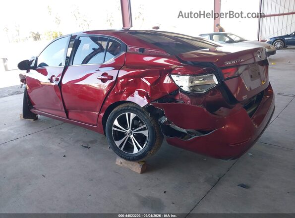 3N1AB8CVXLY220148 2020 NISSAN SENTRA Red Trasero izquierdo