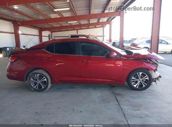 3N1AB8CVXLY220148 2020 NISSAN SENTRA Red Vista interior de 360 grados