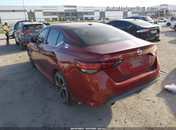 3N1AB8DV2PY223789 2023 NISSAN SENTRA Красный Задняя левая четверть