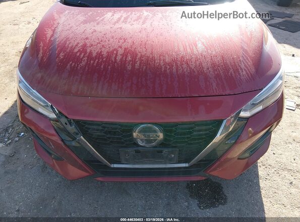 3N1AB8DV3MY243674 2021 NISSAN SENTRA Красный Вид щитка приборов