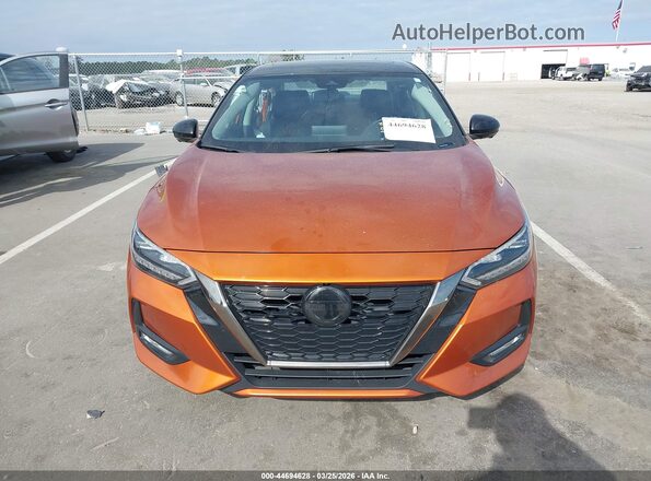 3N1AB8DVXMY332044 2021 NISSAN SENTRA Orange Widok zestawu wskaźników