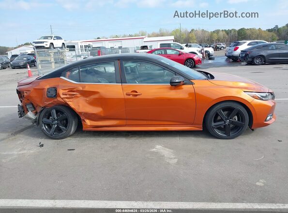 3N1AB8DVXMY332044 2021 NISSAN SENTRA Orange Widok wnętrza z tyłu