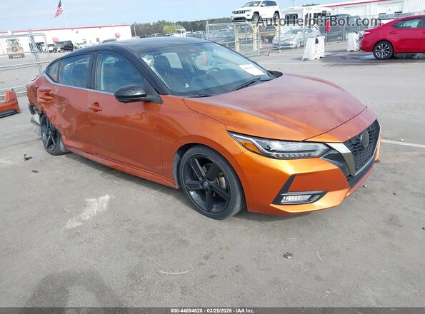 3N1AB8DVXMY332044 2021 NISSAN SENTRA Orange Przód prawy