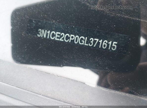 3N1CE2CP0GL371615 2016 NISSAN VERSA NOTE Black Vista del cuadro de instrumentos
