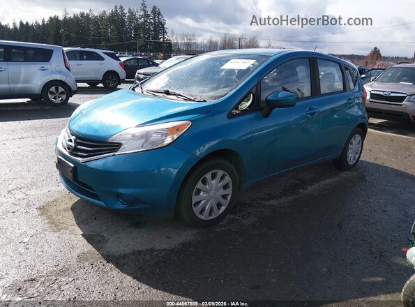 3N1CE2CP3GL407149 2016 NISSAN VERSA NOTE Teal წინა მარცხენა ხედი სამი მეოთხედიდან