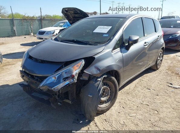 3N1CE2CPXHL364785 2017 NISSAN VERSA NOTE Gray წინა მარცხენა ხედი სამი მეოთხედიდან