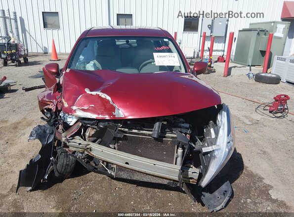 3N1CN7AP7GL847309 2016 NISSAN VERSA Темно-бордовый Вид задней части салона