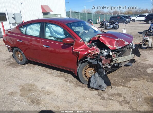 3N1CN7AP7GL847309 2016 NISSAN VERSA Темно-бордовый Передняя правая четверть