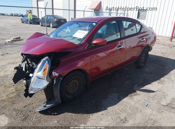 3N1CN7AP7GL847309 2016 NISSAN VERSA Темно-бордовый Передняя левая четверть