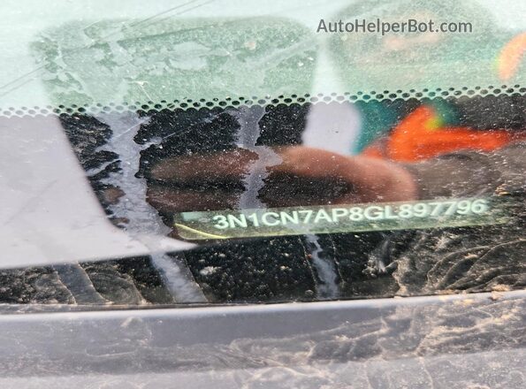 3N1CN7AP8GL897796 2016 NISSAN VERSA Синий Вид наклейки с VIN-кодом
