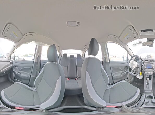 3N1CN8DV7SL851014 2025 NISSAN VERSA Gray 360 interior view