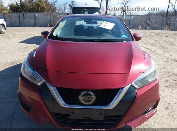 3N1CN8EV3LL809231 2020 NISSAN VERSA Red Widok zestawu wskaźników