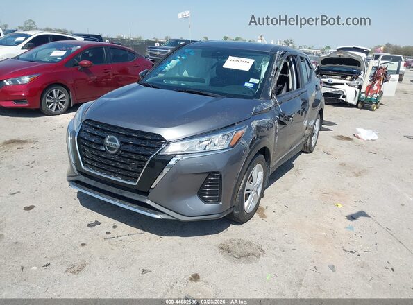 3N1CP5BV0ML518572 2021 NISSAN KICKS Серый Передняя левая четверть