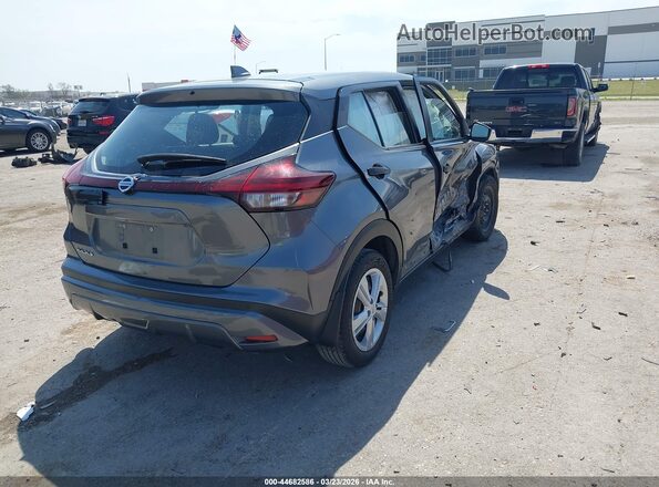 3N1CP5BV0ML518572 2021 NISSAN KICKS Серый Задняя правая четверть