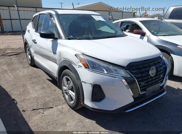 3N1CP5BV2ML555347 2021 NISSAN KICKS Белый Передняя правая четверть
