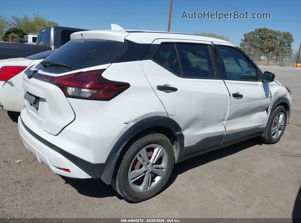 3N1CP5BV2ML555347 2021 NISSAN KICKS Белый Задняя правая четверть