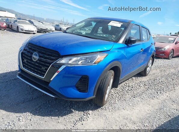 3N1CP5BV4RL573906 2024 NISSAN KICKS Синий Передняя левая четверть