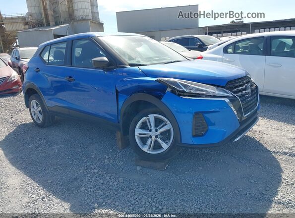 3N1CP5BV4RL573906 2024 NISSAN KICKS Синий Передняя правая четверть
