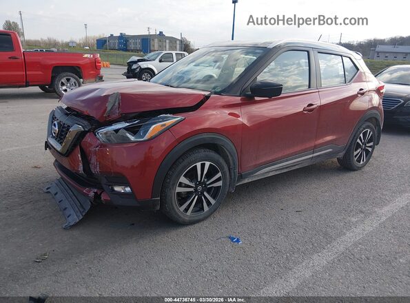 3N1CP5CU0KL498956 2019 NISSAN KICKS Burgundy Przód lewy