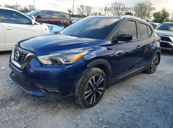 3N1CP5CU1KL495984 2019 NISSAN KICKS Синий Передняя левая четверть