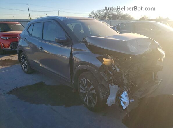 3N1CP5CU1KL507132 2019 NISSAN KICKS Серебряный Передняя правая четверть